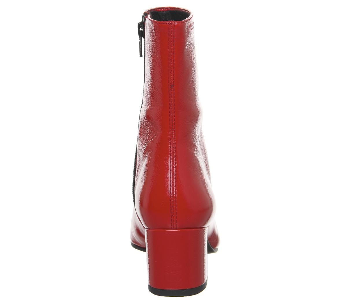 Vagabond ShoemakersMya Mid Ankle BootsRed Patent