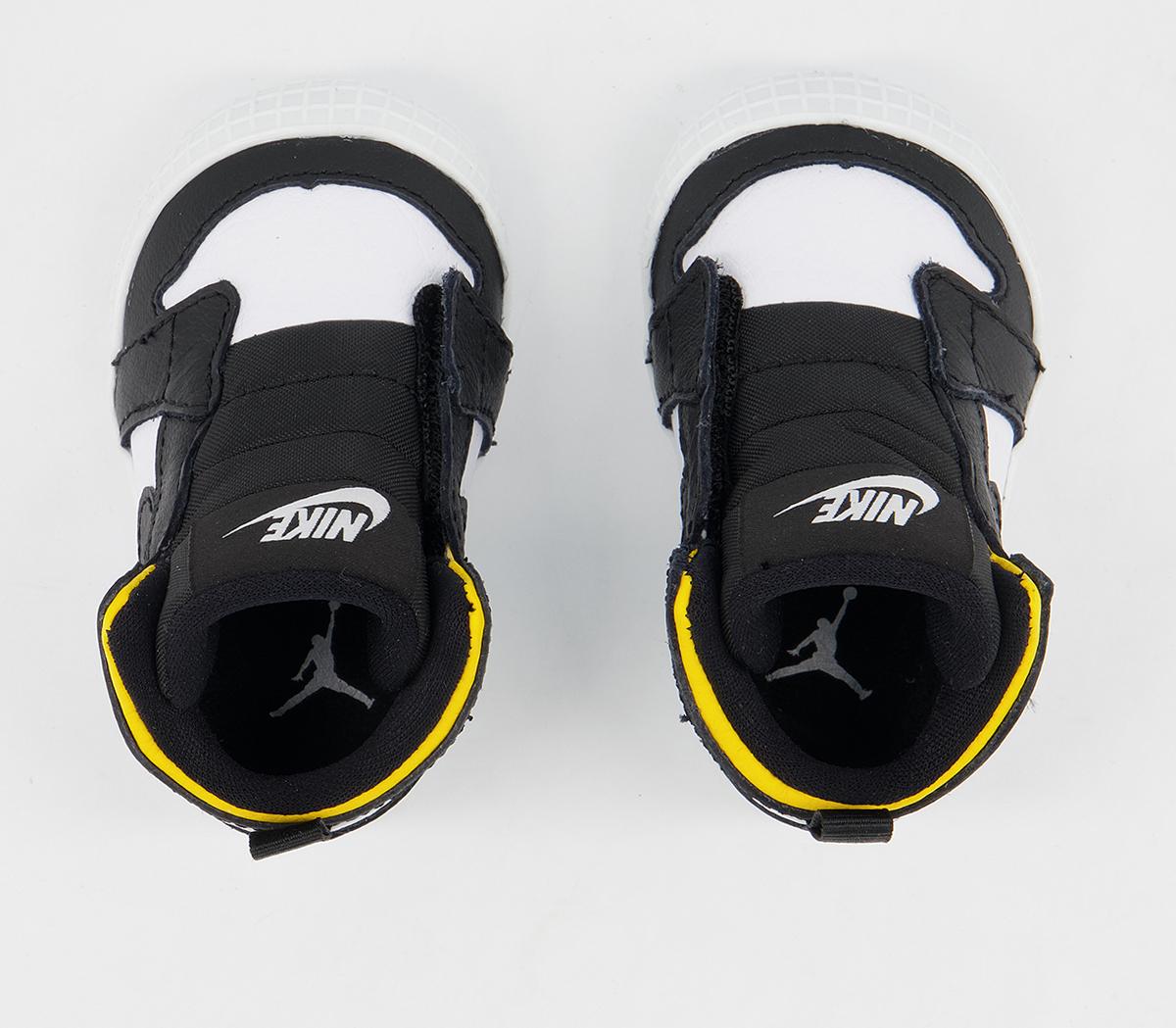 Jordan Jordan 1 Crib Booties Jordan Jordan 1 Crib Booties Black White Varsity Maize