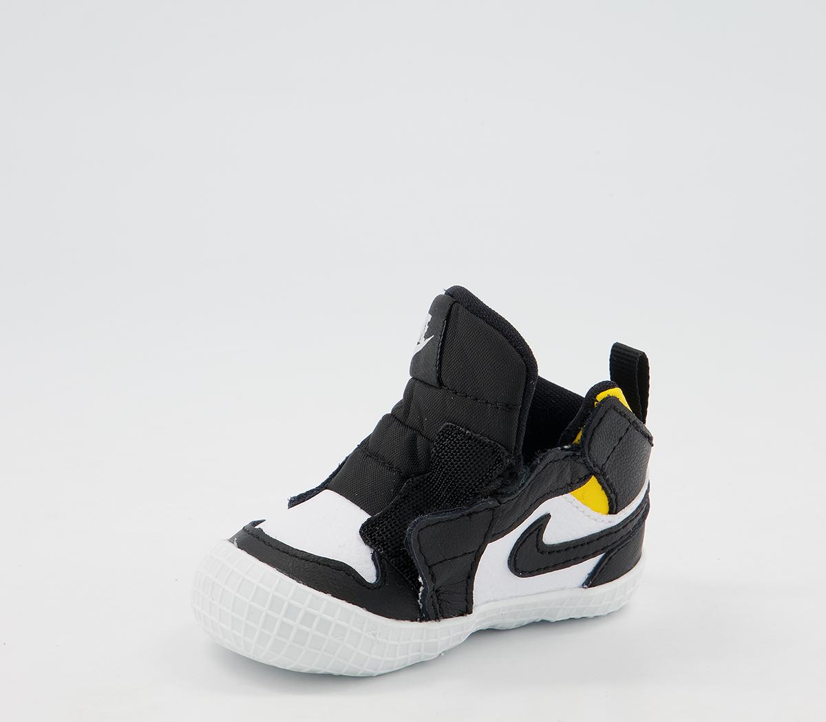 Jordan Jordan 1 Crib Booties Jordan Jordan 1 Crib Booties Black White Varsity Maize