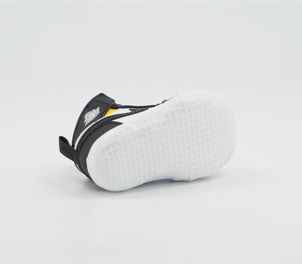 Jordan Jordan 1 Crib Booties Jordan Jordan 1 Crib Booties Black White Varsity Maize