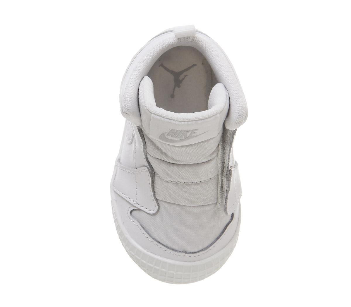 JordanJordan 1 Crib BootieWhite Pure Platinum