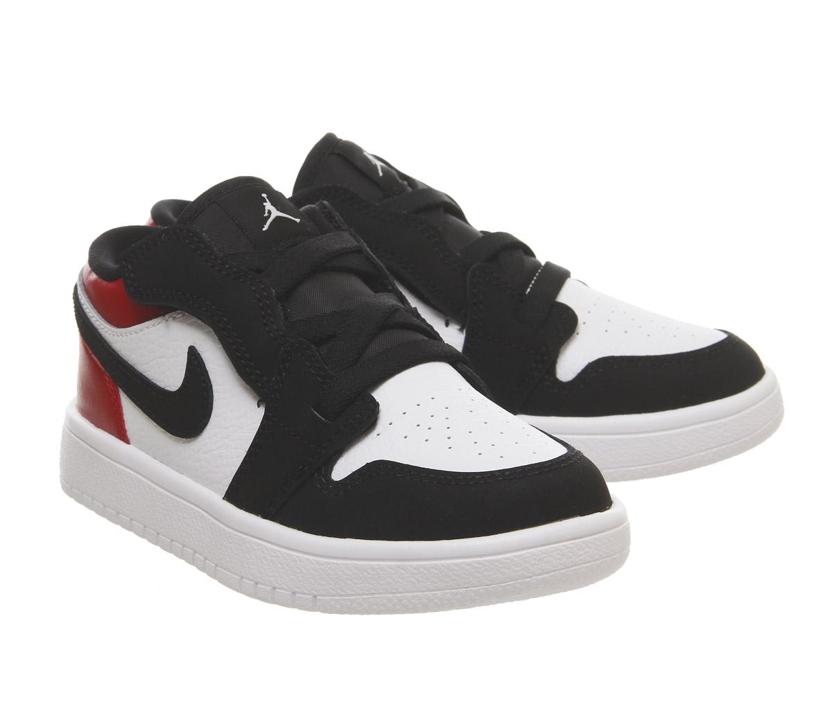 JordanJordan 1 Low Ps TrainersWhite Black Gym Red