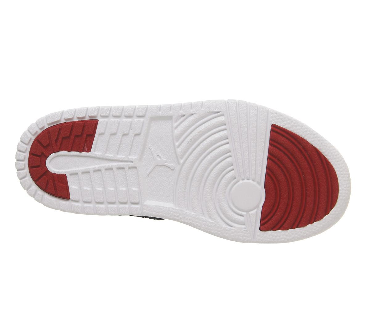 JordanJordan 1 Low Ps TrainersWhite Black Gym Red