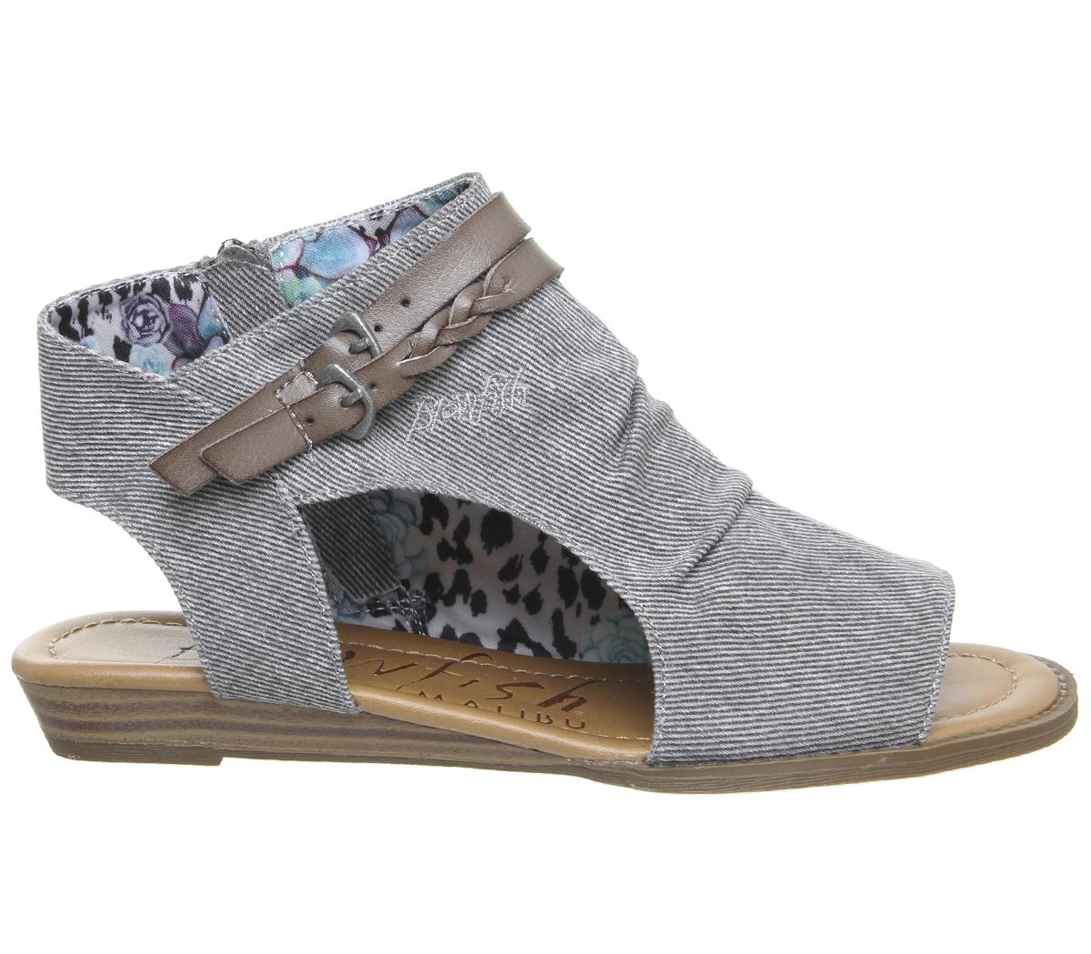 Blowfish MalibuBlumoon SandalSmokey Twill Steel
