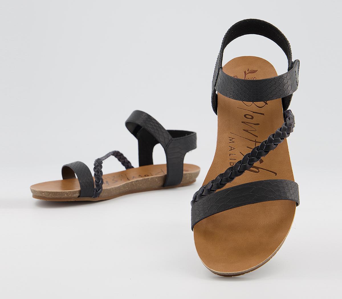 Blowfish MalibuGoya SandalBlack Snake Charmer