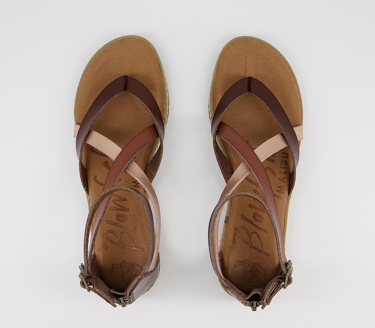 Blowfish MalibuOhio SandalBrown Rose Gold Clay