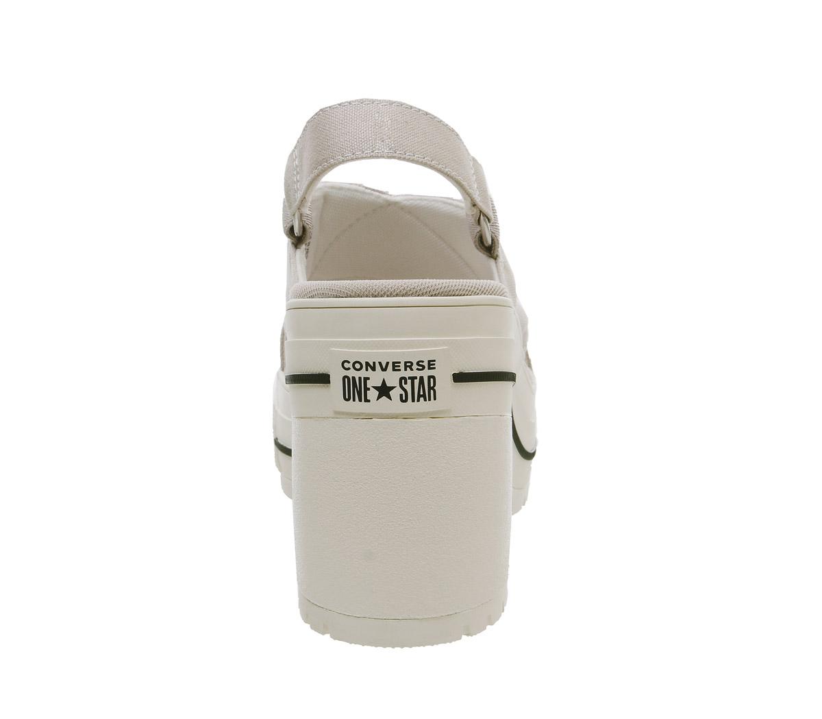 ConverseOne Star HeelPapyrus Black Egret