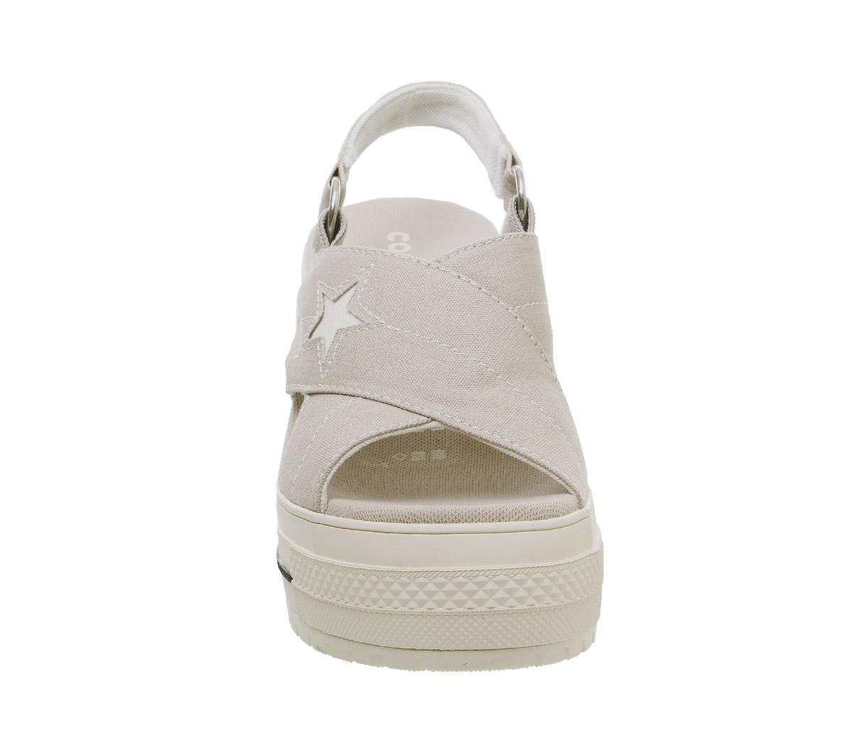 ConverseOne Star HeelPapyrus Black Egret