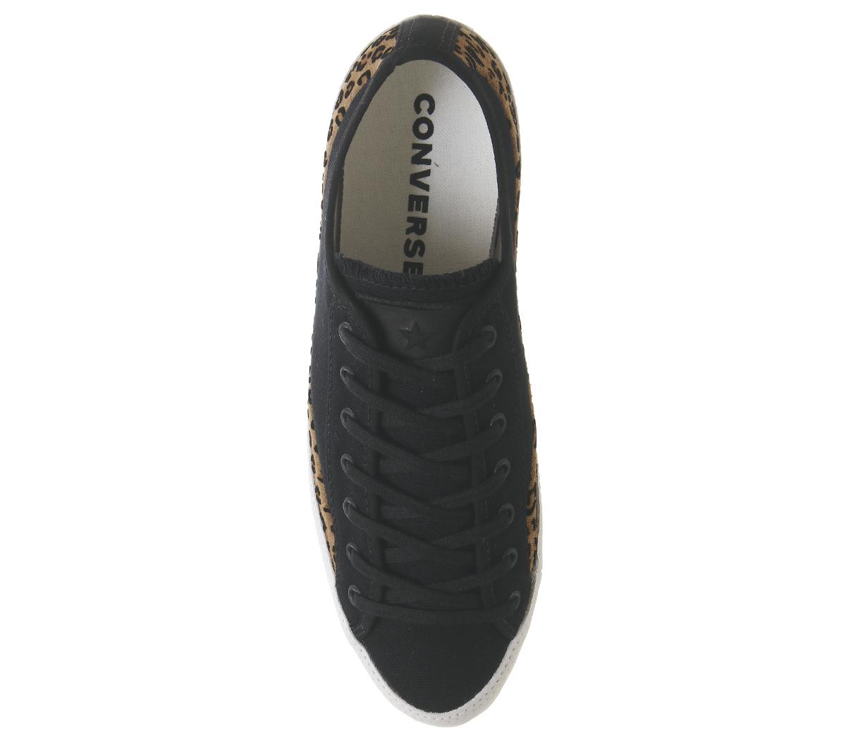 ConverseSasha OxBlack Leopard