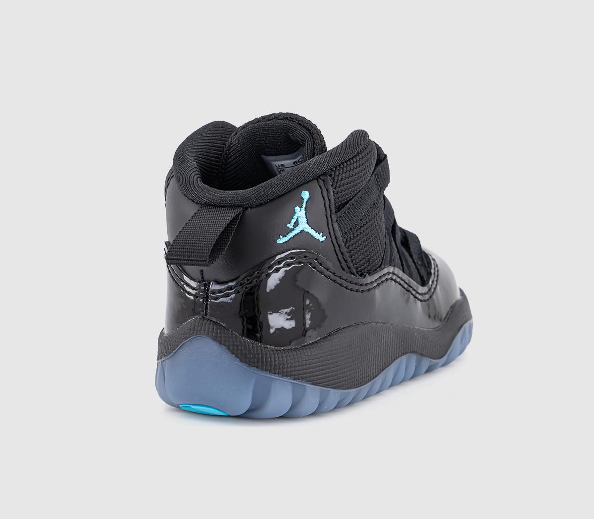 JordanAir Jordan 11 Toddler TrainersBlack Gamma Blue Black Varsity Maize