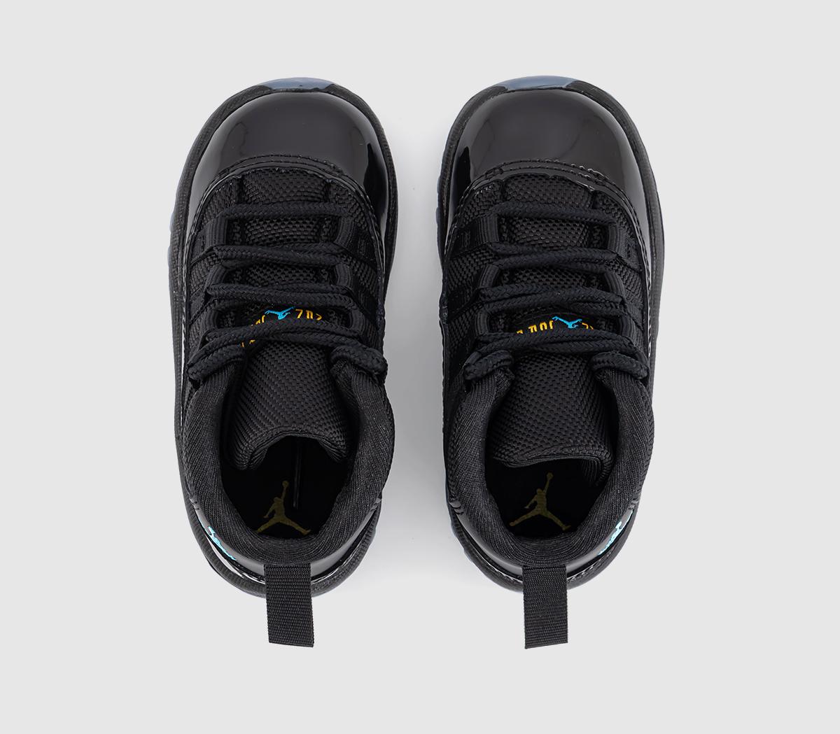 JordanAir Jordan 11 Toddler TrainersBlack Gamma Blue Black Varsity Maize