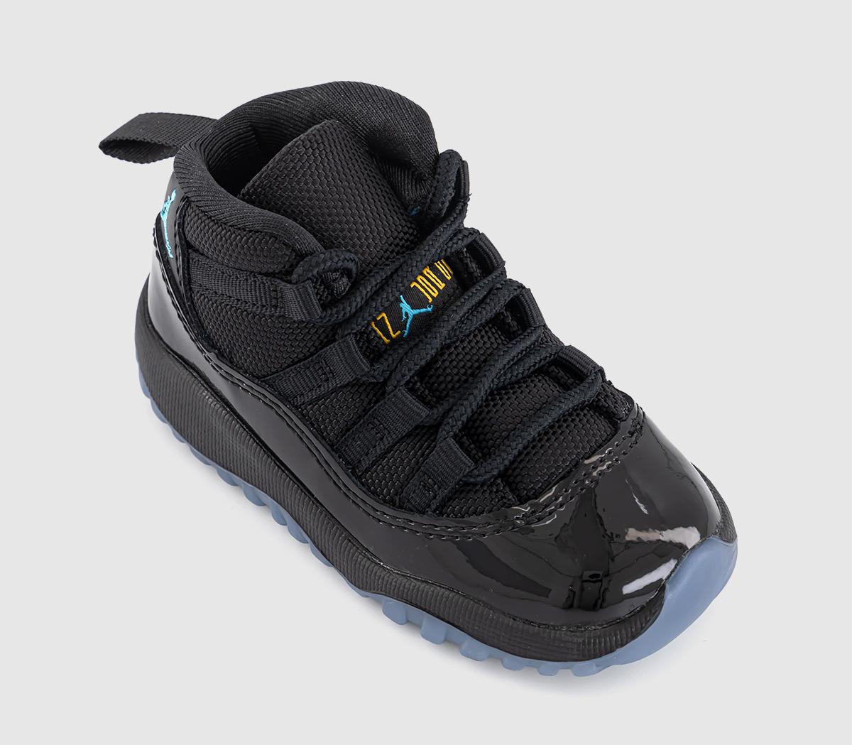 JordanAir Jordan 11 Toddler TrainersBlack Gamma Blue Black Varsity Maize