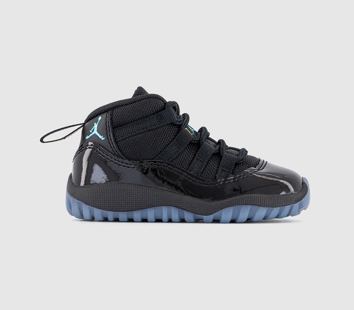 JordanAir Jordan 11 Toddler TrainersBlack Gamma Blue Black Varsity Maize