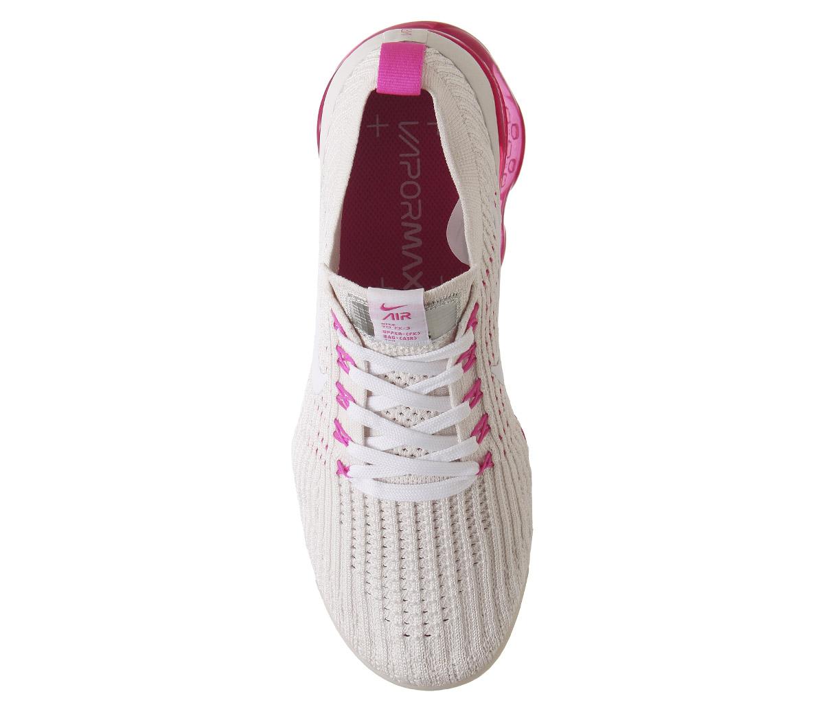 NikeAir Vapormax Fk 3Phantom White Laser Fuchsia F