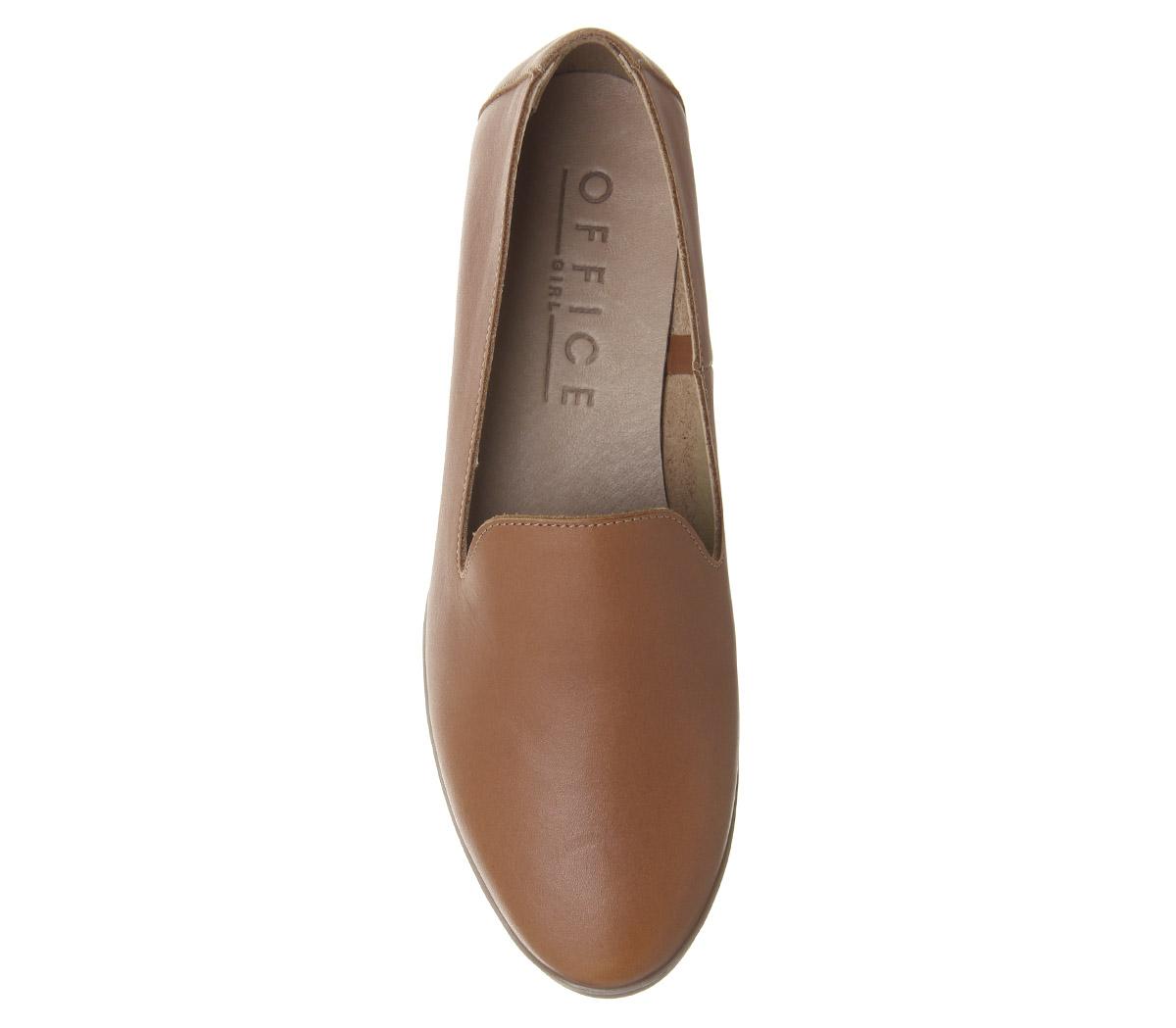 OFFICEFlock SlipperTan Leather