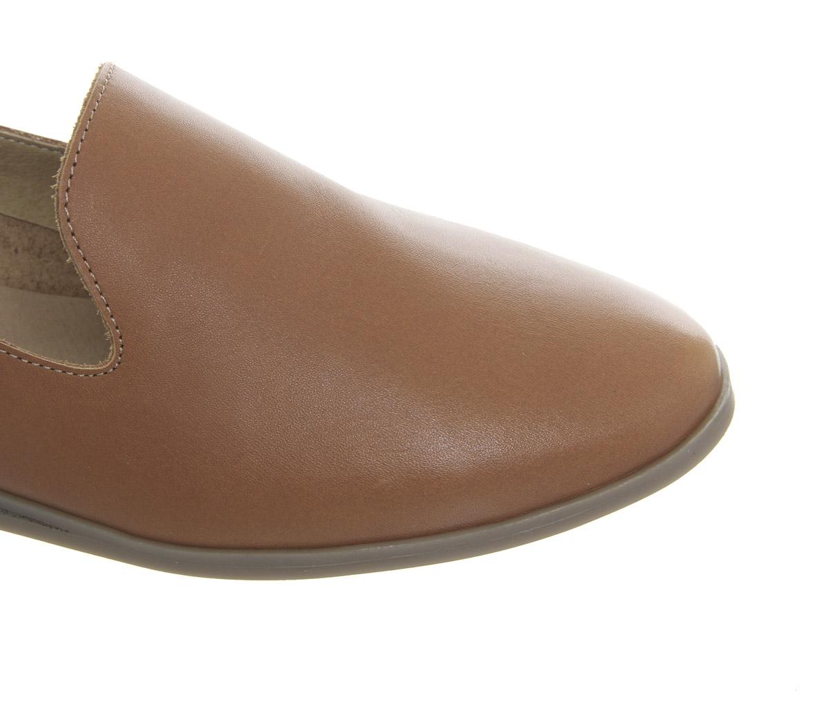 OFFICEFlock SlipperTan Leather