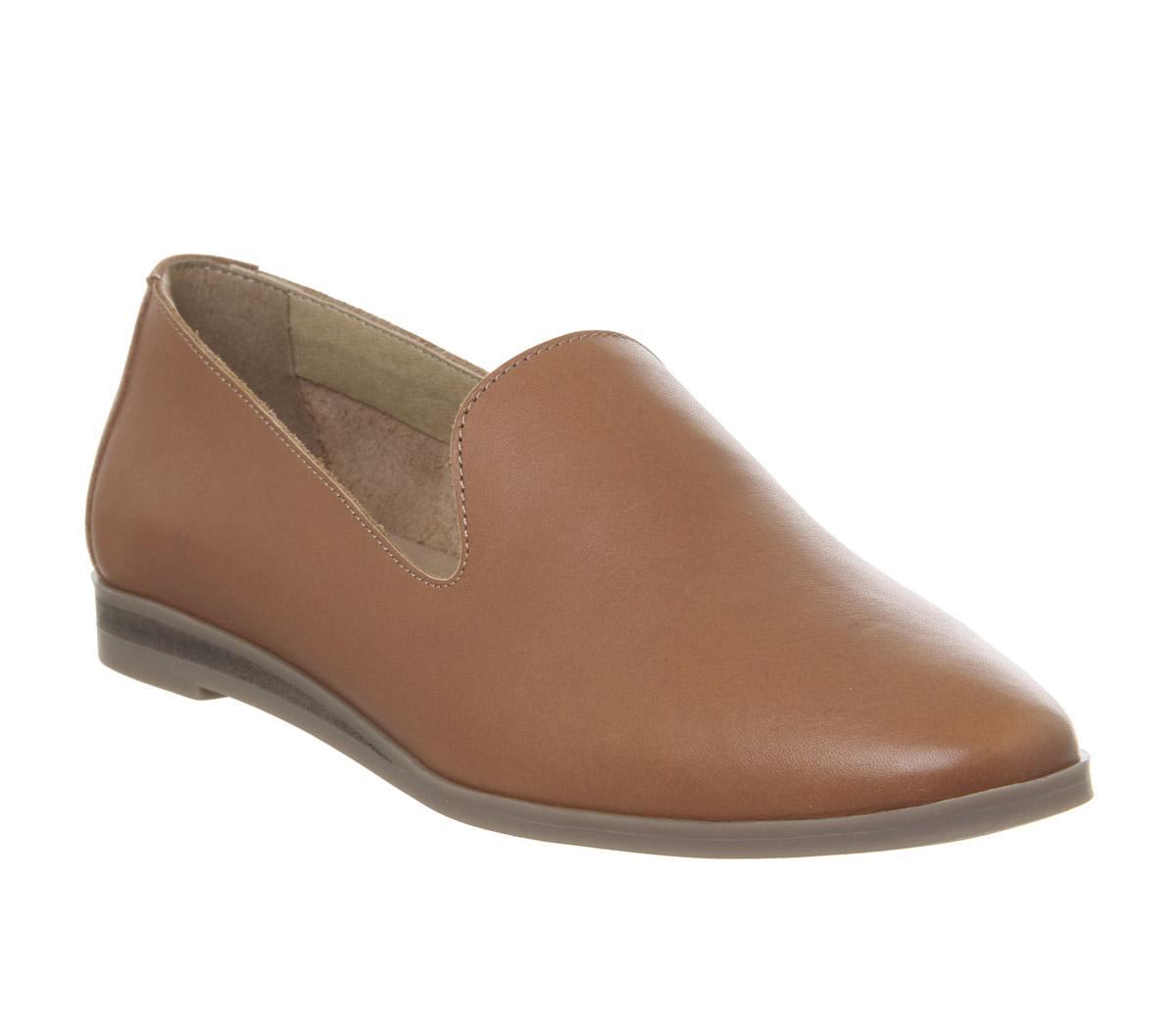 OFFICEFlock SlipperTan Leather