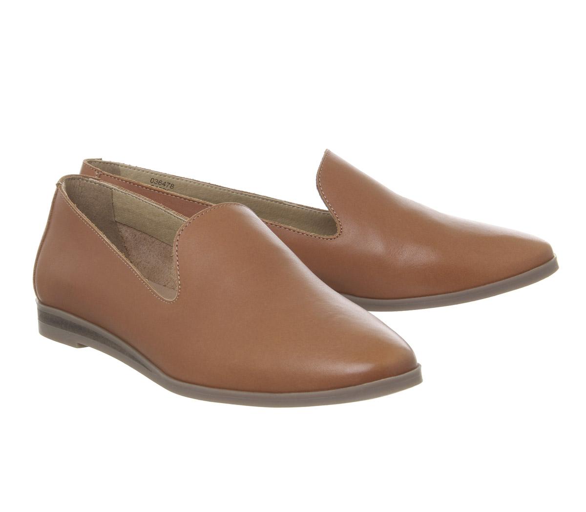 OFFICEFlock SlipperTan Leather