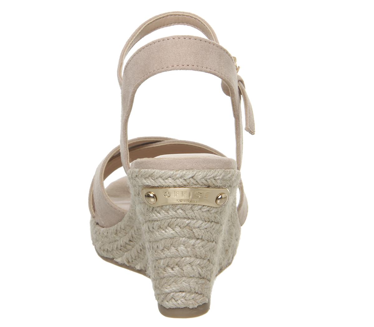 OFFICEMotional Espadrille Wedge With BrandingBeige