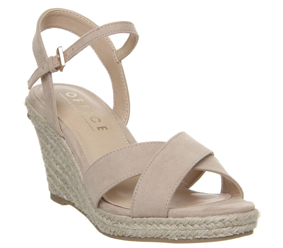 OFFICEMotional Espadrille Wedge With BrandingBeige