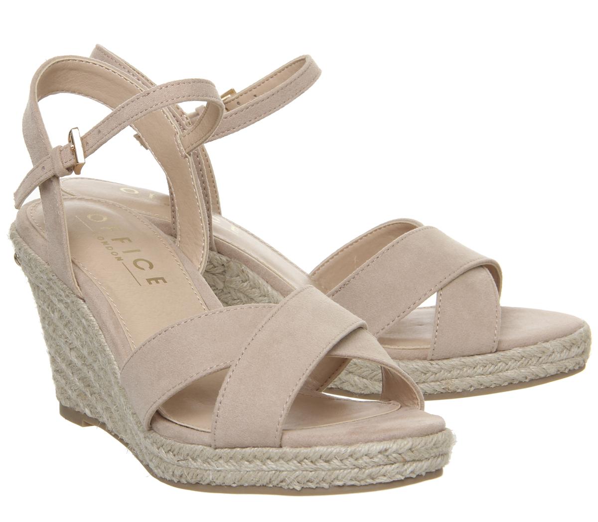 OFFICEMotional Espadrille Wedge With BrandingBeige