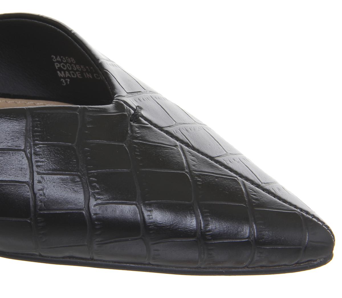 OFFICEFranca Point Bow SlingbackBlack Croc