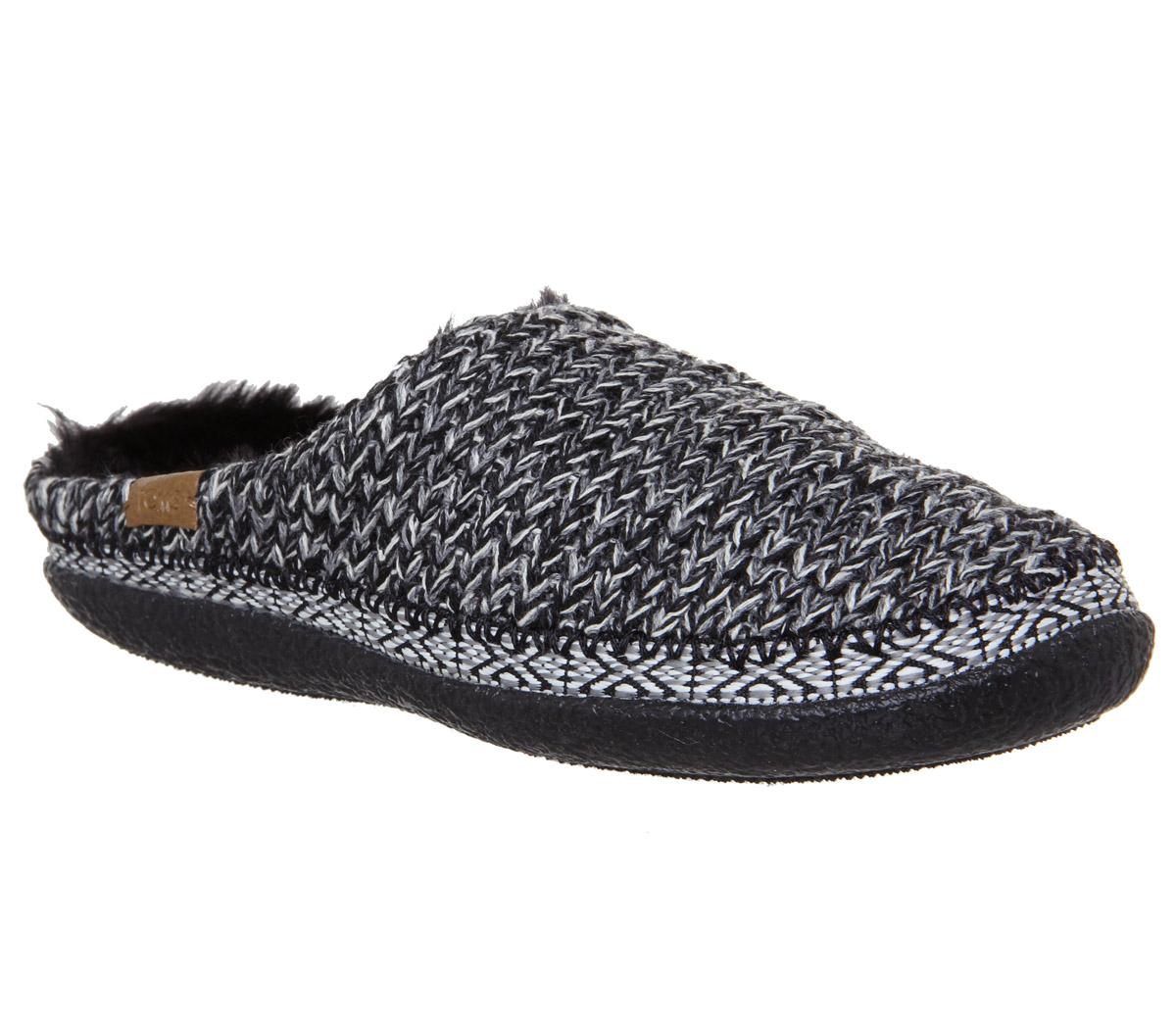 TOMSToms Ivy Slippers TOMSToms Ivy SlippersBlack White