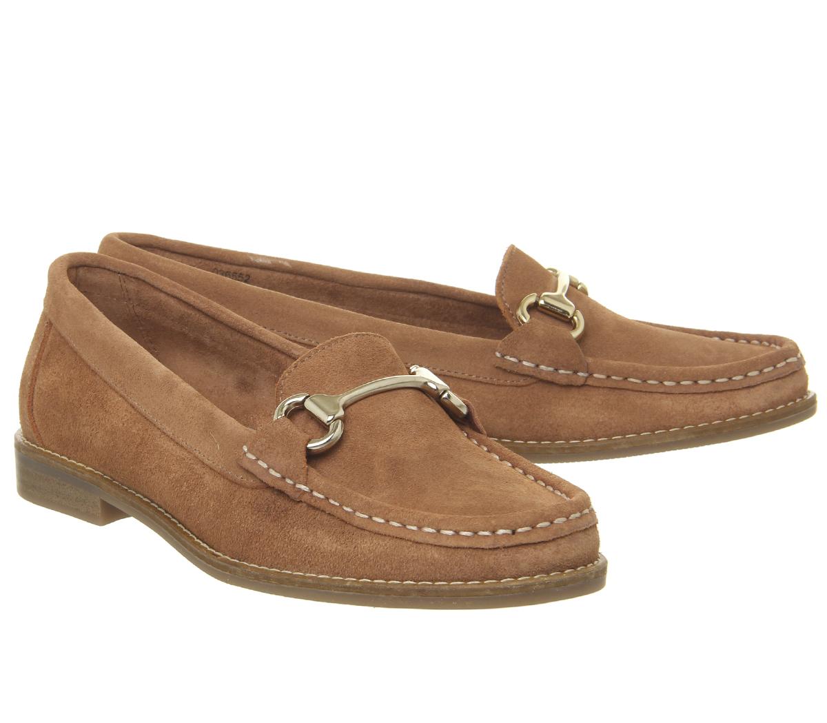 Office First Class Trim Loafers Office First Class Trim Loafers Tan Suede
