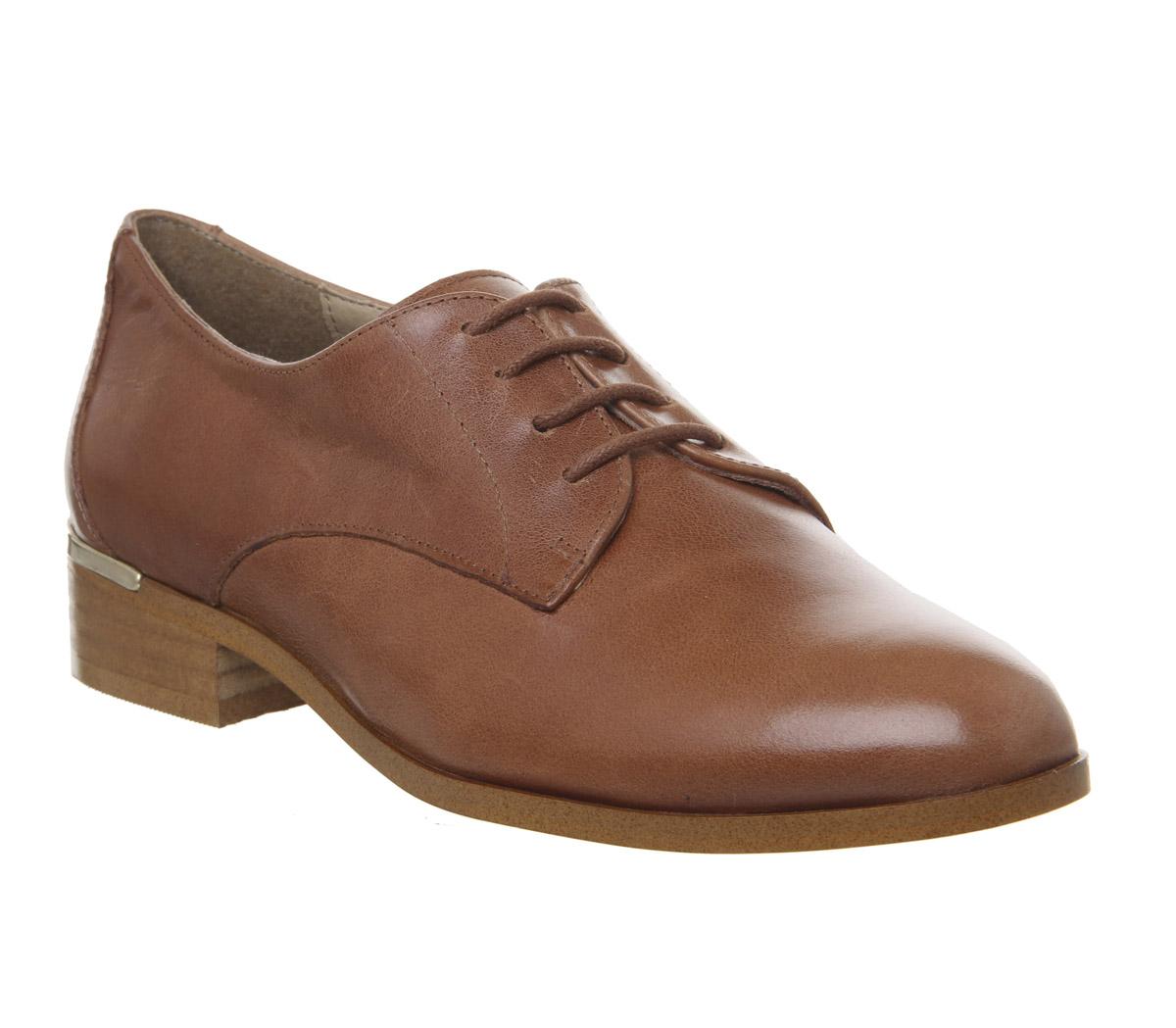 OFFICEFormat Lace Up With Heel ClipTan Leather