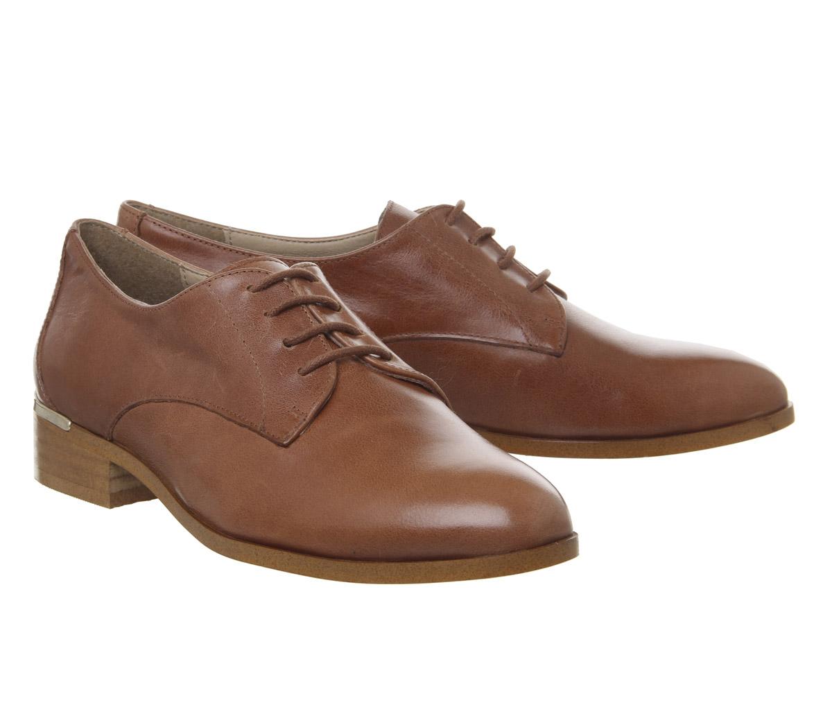 OFFICEFormat Lace Up With Heel ClipTan Leather