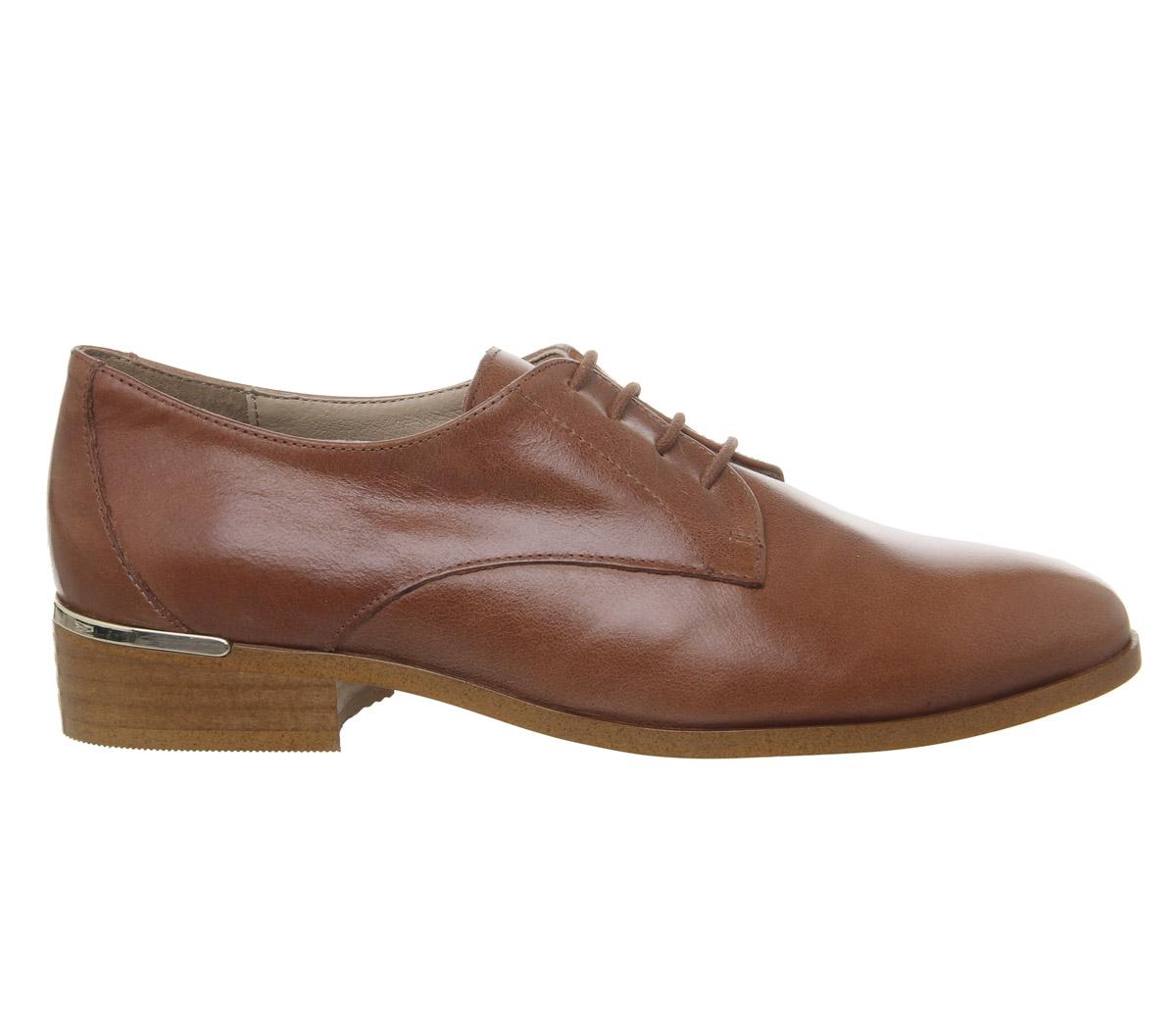 OFFICEFormat Lace Up With Heel ClipTan Leather