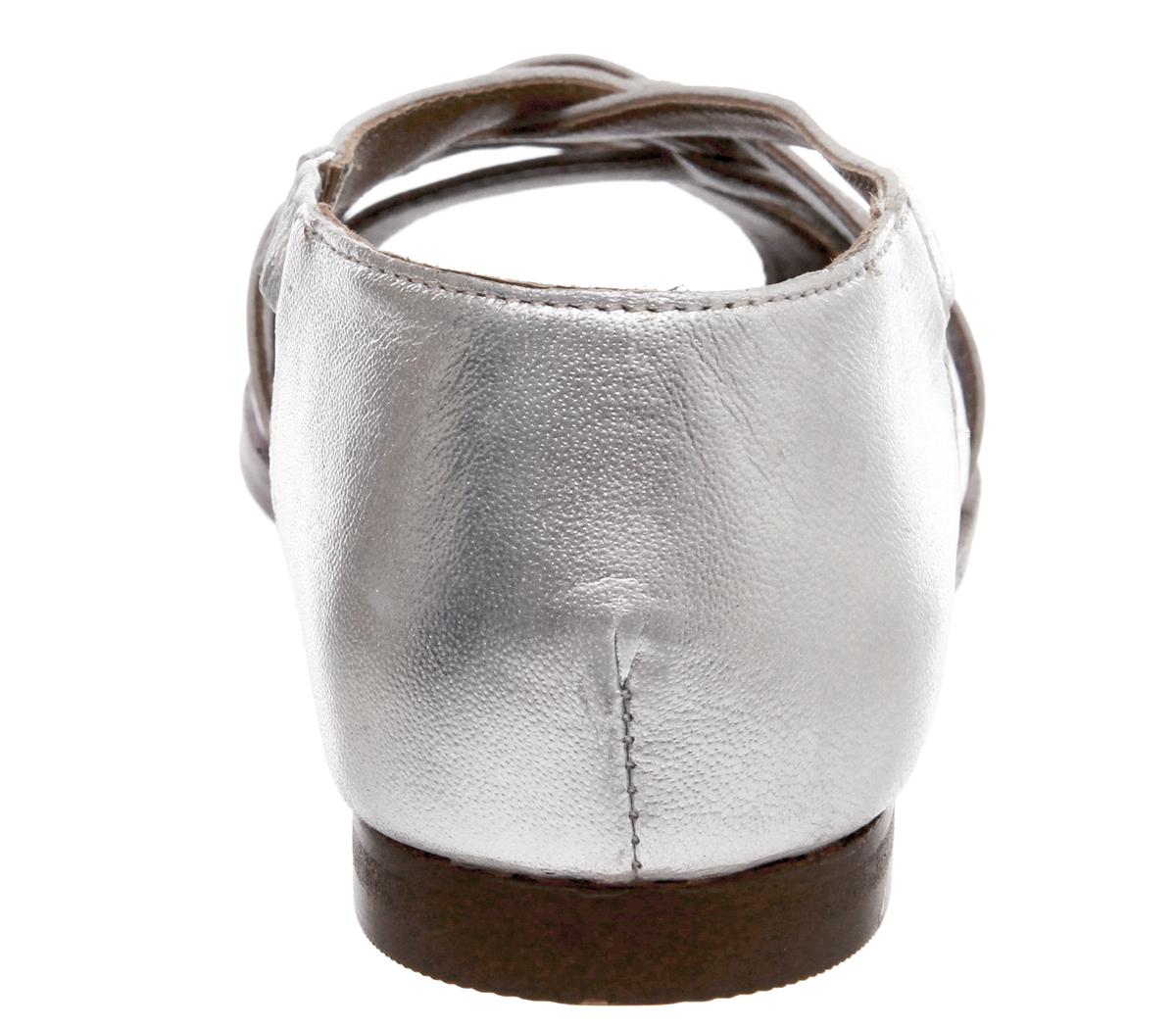 OFFICEField Woven FlatSilver Leather