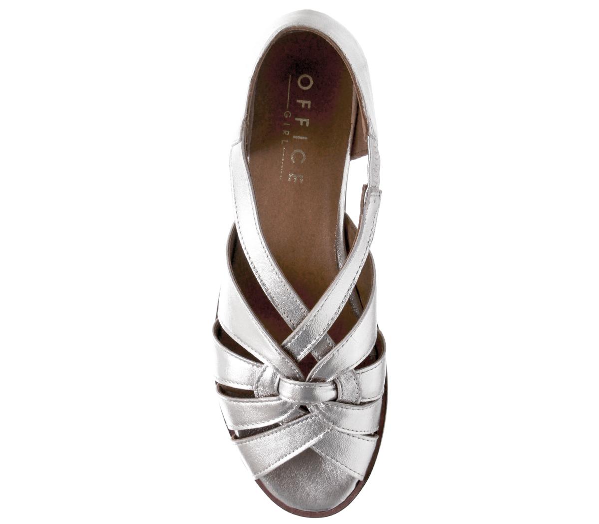 OFFICEField Woven FlatSilver Leather