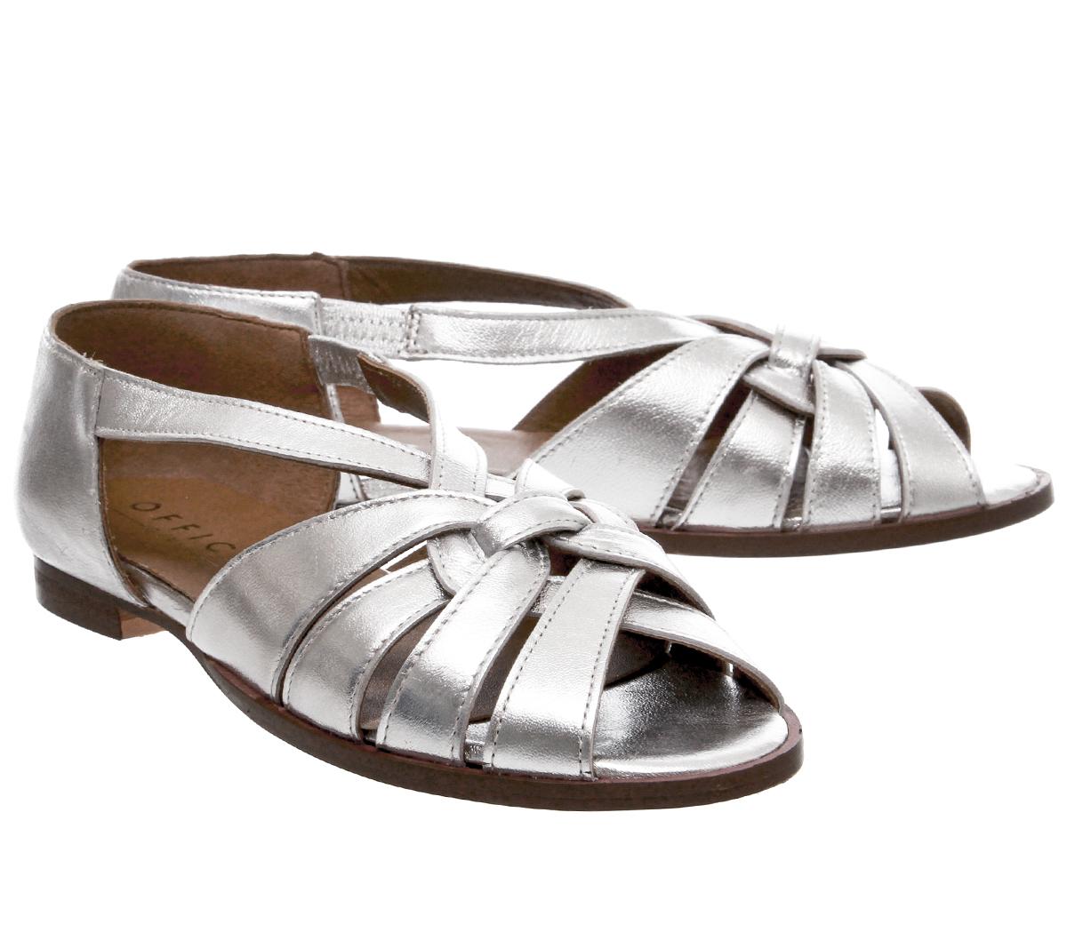 OFFICEField Woven FlatSilver Leather