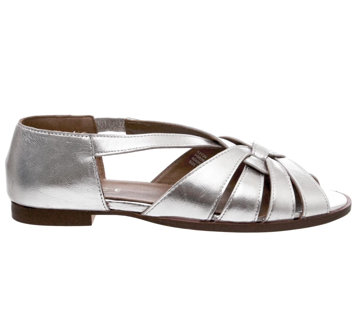 OFFICEField Woven FlatSilver Leather