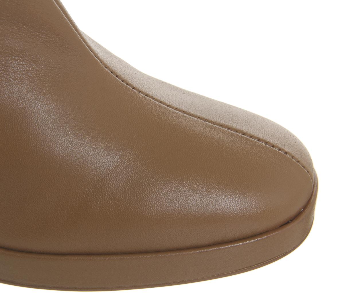 OFFICEAquarius- Low Platform BootTan Leather