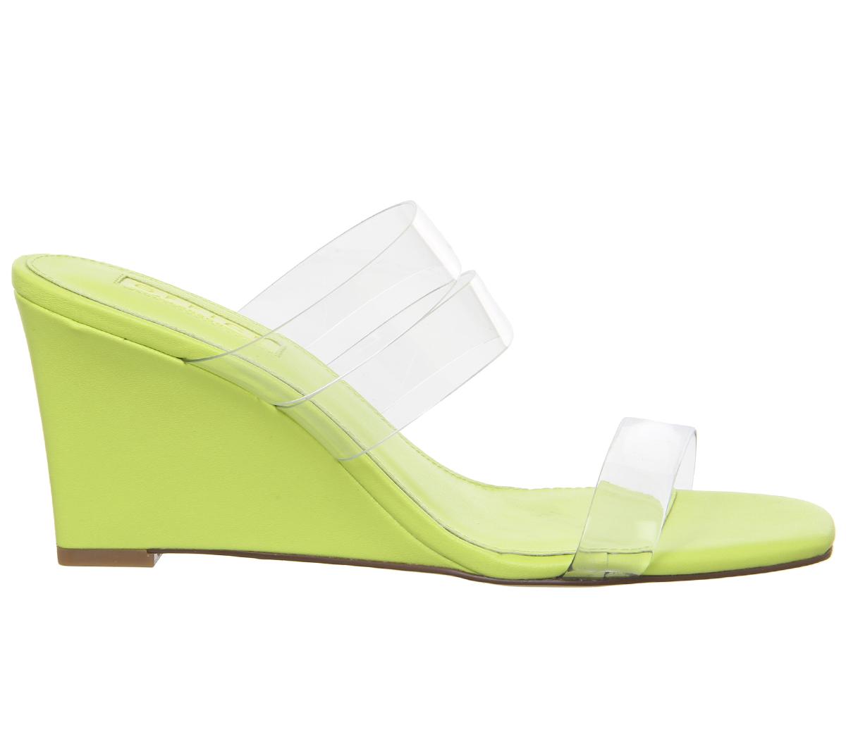 OFFICEMirror Transparent Trend WedgeNeon Lime