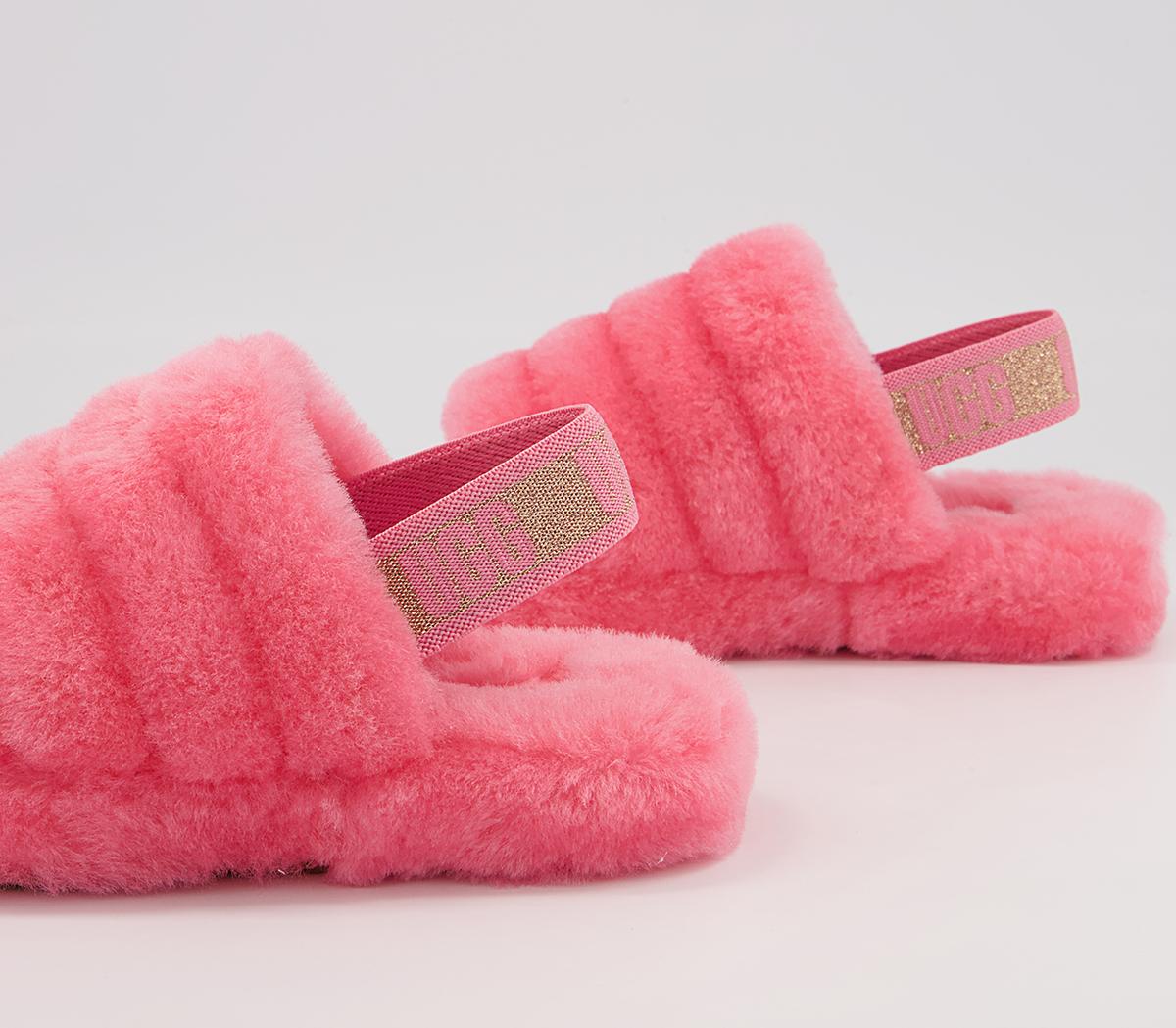 UGG Fluff Yeah Youth Slides UGG Fluff Yeah Youth Slides Pink Rose