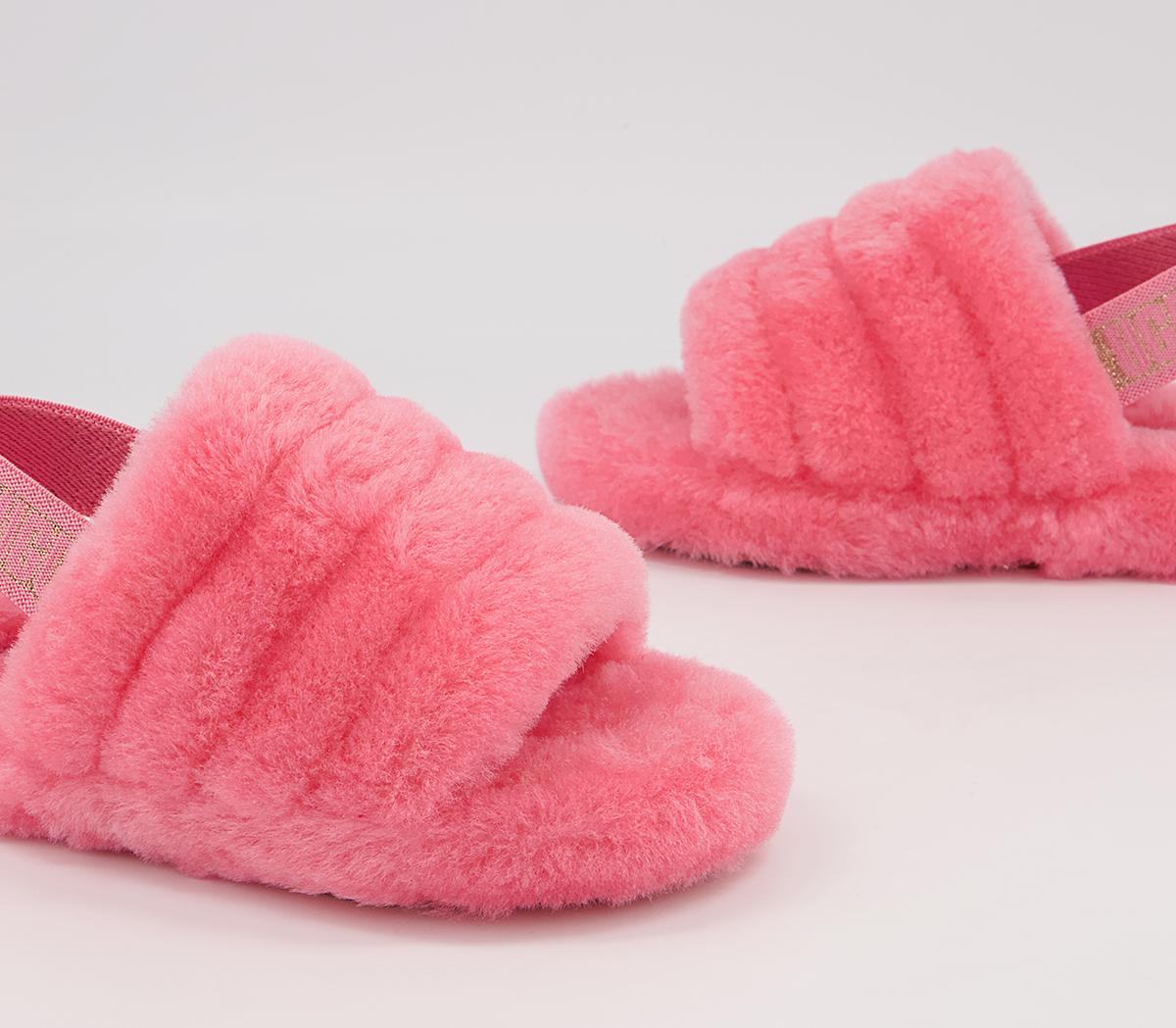 UGG Fluff Yeah Youth Slides UGG Fluff Yeah Youth Slides Pink Rose