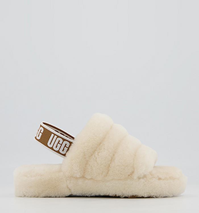UGG Fluff Yeah Slide Youth Slippers Natural