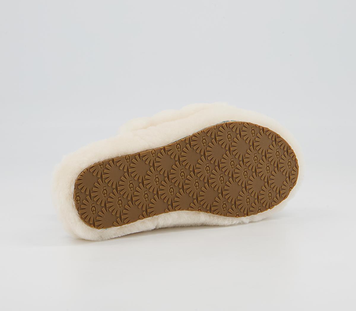 UGG Fluff Yeah Slide Youth Slippers UGG Fluff Yeah Slide Youth Slippers Natural