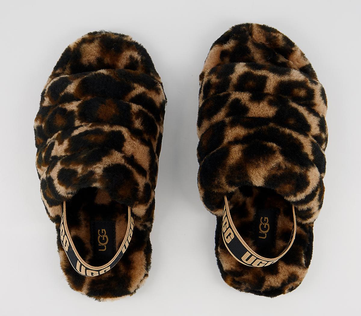 UGG Fluff Yeah Slide Youth Slippers UGG Fluff Yeah Slide Youth Slippers Butterscotch Panther