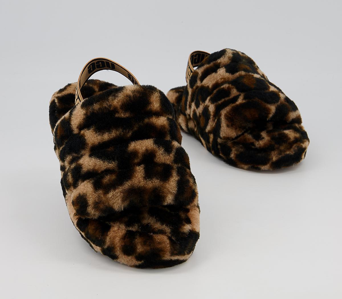UGG Fluff Yeah Slide Youth Slippers UGG Fluff Yeah Slide Youth Slippers Butterscotch Panther