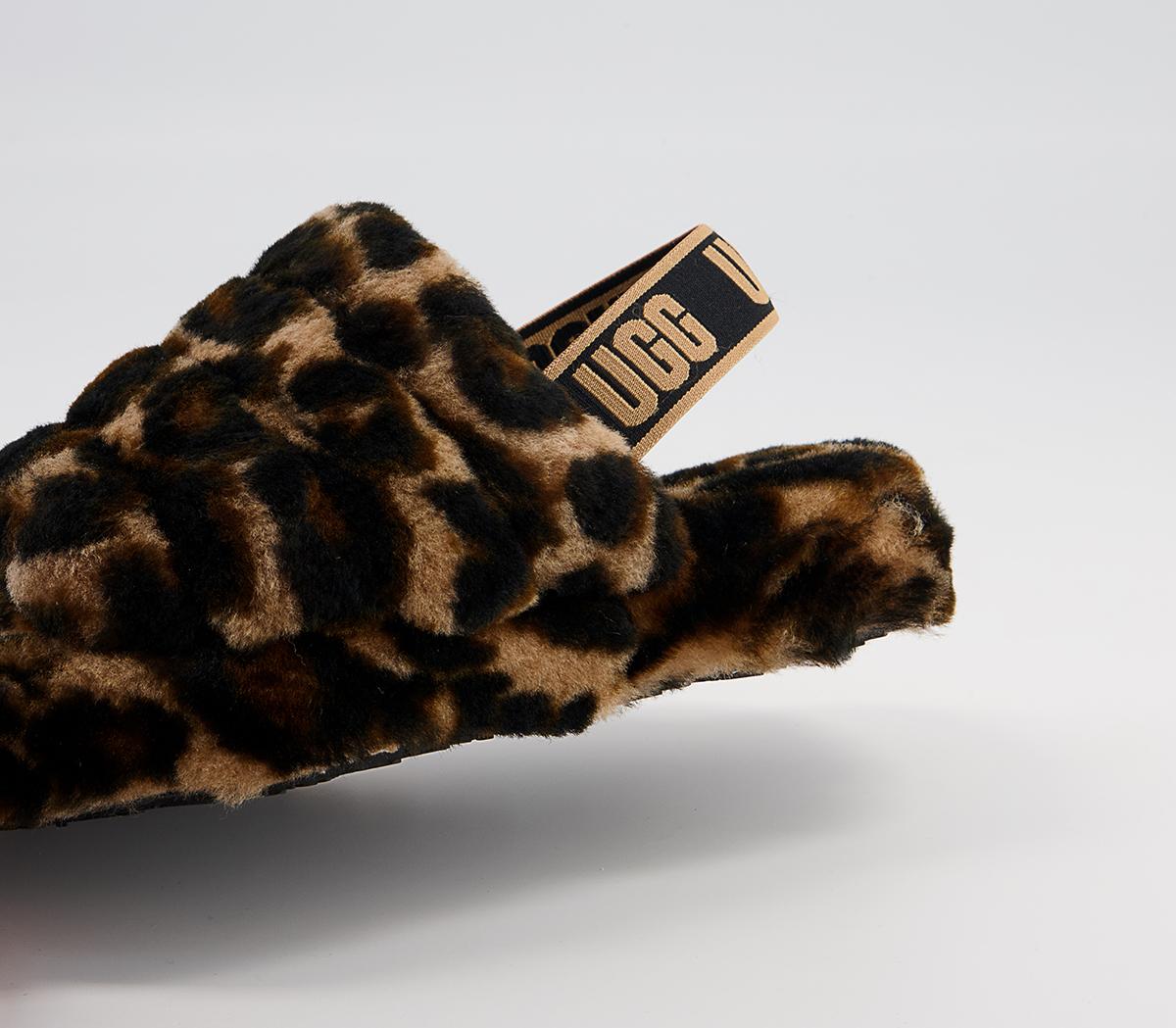 UGG Fluff Yeah Slide Youth Slippers UGG Fluff Yeah Slide Youth Slippers Butterscotch Panther