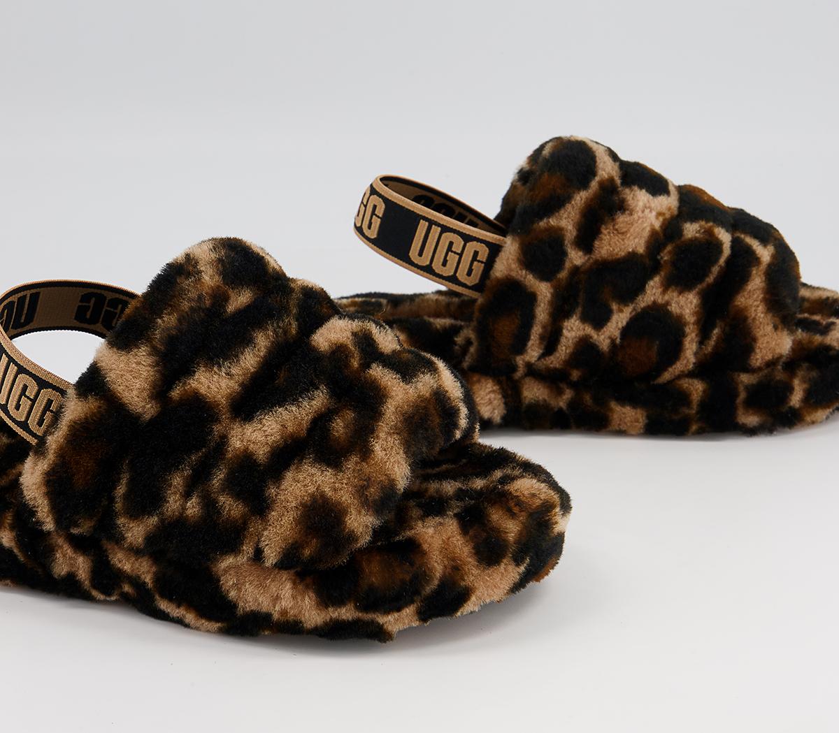 UGG Fluff Yeah Slide Youth Slippers UGG Fluff Yeah Slide Youth Slippers Butterscotch Panther