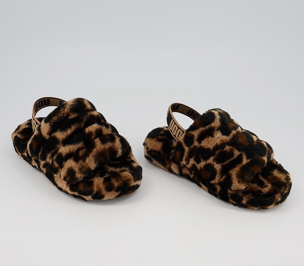 UGG Fluff Yeah Slide Youth Slippers UGG Fluff Yeah Slide Youth Slippers Butterscotch Panther
