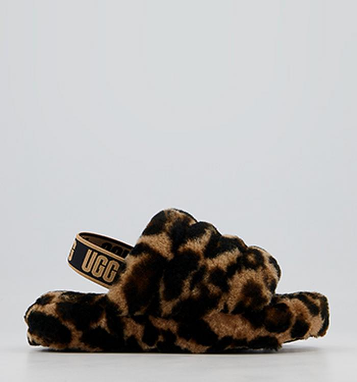 UGG Fluff Yeah Slide Youth Slippers Butterscotch Panther
