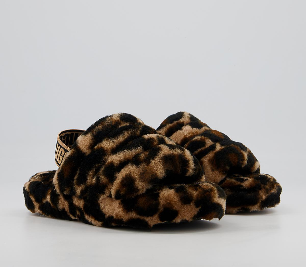 UGG Fluff Yeah Slide Youth Slippers UGG Fluff Yeah Slide Youth Slippers Butterscotch Panther