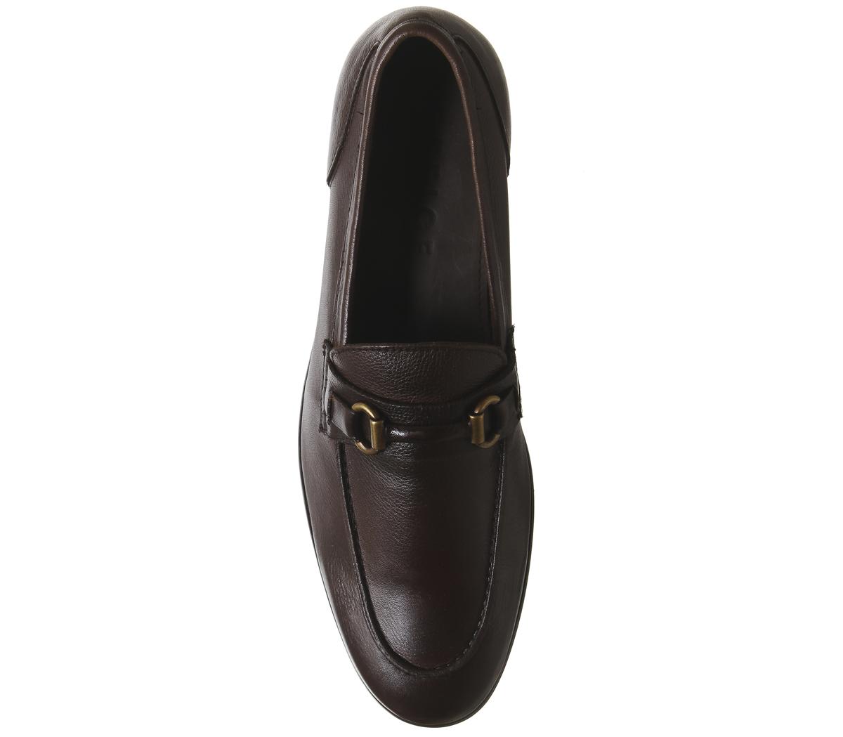 OFFICELeopard Wrapped Snaffle LoaferChoc Leather