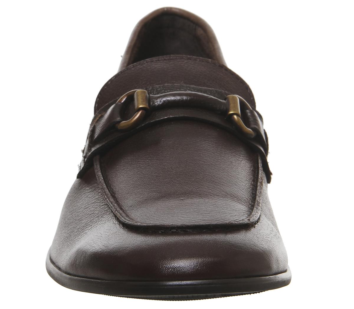 OFFICELeopard Wrapped Snaffle LoaferChoc Leather
